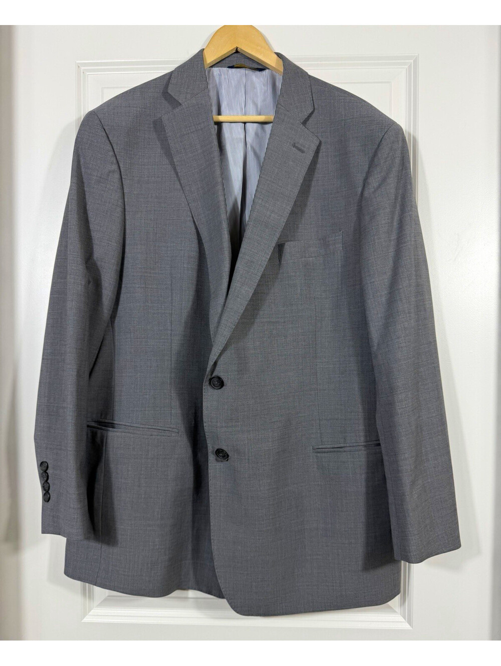 Brooks Brothers Explorer Fitzgerald Fit Grey Wool Blend Sport Coat Size 48R Chic
